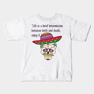 Mexican Sugar Skull Kids T-Shirt